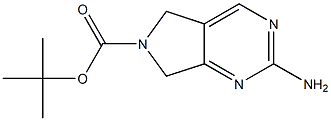 2-AMINO-6-TERT-BUTHOXYCARBONYL-6,7-DIHYDRO-5H-PYRROLO-[3,4-D]-PYRIMIDINE Struktur