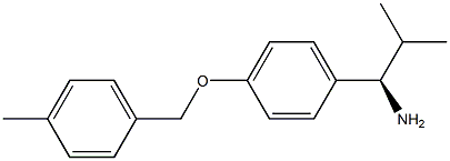 (1R)-2-METHYL-1-(4-[(4-METHYLPHENYL)METHOXY]PHENYL)PROPYLAMINE Struktur