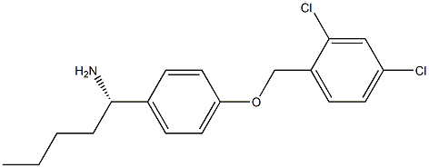 (1S)-1-(4-[(2,4-DICHLOROPHENYL)METHOXY]PHENYL)PENTYLAMINE Struktur