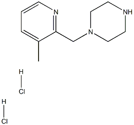 1-(3-METHYL-PYRIDIN-2-YLMETHYL)-PIPERAZINE DI-HYDROCHLORIDE Struktur