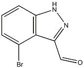 4-BROMO-3-(1H)INDAZOLE CARBOXALDEHYDE Struktur