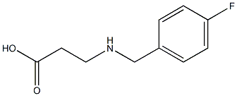 3-[(4-FLUOROBENZYL)AMINO]PROPANOIC ACID Struktur