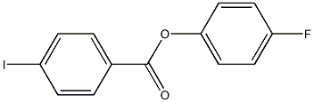 4-FLUOROPHENYL 4-IODOBENZOATE Struktur