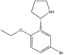 2-((2S)PYRROLIDIN-2-YL)-4-BROMO-1-ETHOXYBENZENE Struktur