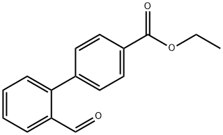 ETHYL 2'-FORMYL[1,1'-BIPHENYL]-4-CARBOXYLATE Struktur