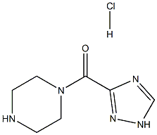 PIPERAZIN-1-YL-(1H-[1,2,4]TRIAZOL-3-YL)-METHANONE HYDROCHLORIDE Struktur