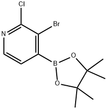 3-BROMO-2-CHLOROPYRIDINE-4-BORONIC ACID PINACOL ESTER Struktur