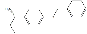 (1S)-2-METHYL-1-[4-(PHENYLMETHOXY)PHENYL]PROPYLAMINE Struktur