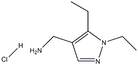 (1,5-DIETHYL-1H-PYRAZOL-4-YL)-METHYLAMINE HYDROCHLORIDE Struktur