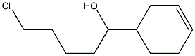 5-CHLORO-1-(3-CYCLOHEXENYL)-1-PENTANOL Struktur