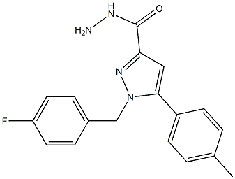 1-(4-FLUOROBENZYL)-5-P-TOLYL-1H-PYRAZOLE-3-CARBOHYDRAZIDE Struktur