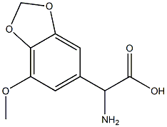 AMINO-(4-METHOXY-BENZO[1,3]DIOXOL-6-YL)-ACETIC ACID Struktur