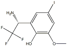 2-((1R)-1-AMINO-2,2,2-TRIFLUOROETHYL)-4-IODO-6-METHOXYPHENOL Struktur