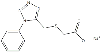 SODIUM [[(1-PHENYL-1H-TETRAZOL-5-YL)METHYL]THIO]ACETATE Struktur