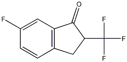 6-FLUORO-2-TRIFLUOROMETHYLINDAN-1-ONE Struktur