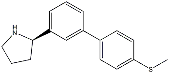 1-[3-((2R)PYRROLIDIN-2-YL)PHENYL]-4-METHYLTHIOBENZENE Struktur