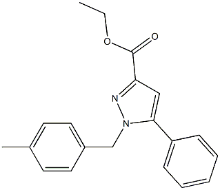 ETHYL 1-(4-METHYLBENZYL)-5-PHENYL-1H-PYRAZOLE-3-CARBOXYLATE Struktur