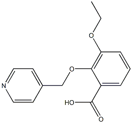 3-ETHOXY-2-(PYRIDIN-4-YLMETHOXY)BENZOIC ACID Struktur