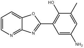 4-AMINO-2-METHYL-6-[1,3]OXAZOLO[4,5-B]PYRIDIN-2-YLPHENOL Struktur