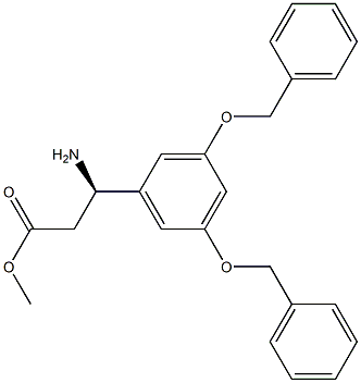 METHYL (3R)-3-AMINO-3-[3,5-BIS(PHENYLMETHOXY)PHENYL]PROPANOATE Struktur