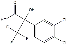 2-(3,4-DICHLOROPHENYL)-3,3,3-TRIFLUORO-2-HYDROXYPROPIONIC ACID Struktur