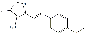 3-[(E)-2-(4-METHOXYPHENYL)VINYL]-5-METHYLISOXAZOL-4-AMINE Struktur