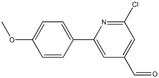 2-CHLORO-6-(4-METHOXYPHENYL)PYRIDINE-4-CARBALDEHYDE Struktur