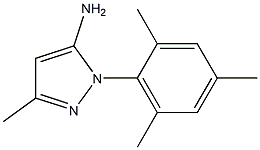 1-MESITYL-3-METHYL-1H-PYRAZOL-5-AMINE Struktur