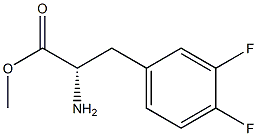 METHYL (2S)-2-AMINO-3-(3,4-DIFLUOROPHENYL)PROPANOATE Struktur