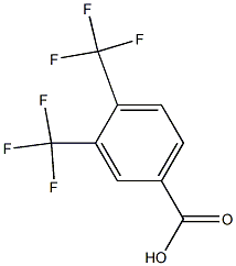 3,4-BIS-TRIFLUOROMETHYL-BENZOIC ACID Struktur