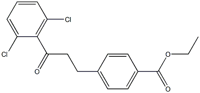 3-(4-CARBOETHOXYPHENYL)-2',6'-DICHLOROPROPIOPHENONE Struktur