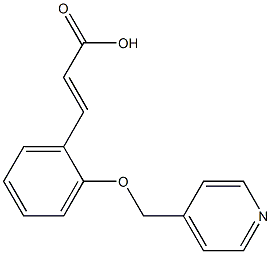 (2E)-3-[2-(PYRIDIN-4-YLMETHOXY)PHENYL]ACRYLIC ACID Struktur