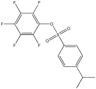 PENTAFLUOROPHENYL 4-ISOPROPYL-BENZENESULFONATE Struktur