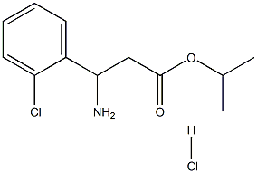 ISOPROPYL 3-AMINO-3-(2-CHLOROPHENYL)PROPANOATE HYDROCHLORIDE Struktur