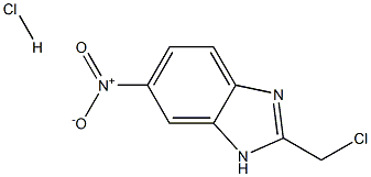 2-(CHLOROMETHYL)-6-NITRO-1H-BENZIMIDAZOLE HYDROCHLORIDE Struktur