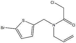 N-ALLYL-N-[(5-BROMOTHIEN-2-YL)METHYL]-2-CHLOROACETAMIDE Struktur