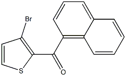 3-BROMO-2-(1-NAPHTHOYL)THIOPHENE Struktur