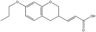 (2E)-3-(7-PROPOXY-3,4-DIHYDRO-2H-CHROMEN-3-YL)ACRYLIC ACID Struktur