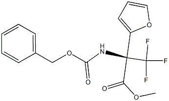 METHYL N-[(BENZYLOXY)CARBONYL]-3,3,3-TRIFLUORO-2-(2-FURYL)ALANINATE Struktur