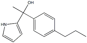 1-METHYL-2-PYRROLYL-(4-N-PROPYLPHENYL)METHANOL Struktur