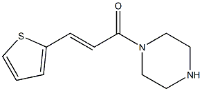 1-[(2E)-3-THIEN-2-YLPROP-2-ENOYL]PIPERAZINE Struktur