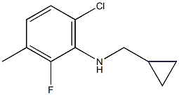 (1R)(6-CHLORO-2-FLUORO-3-METHYLPHENYL)CYCLOPROPYLMETHYLAMINE Struktur