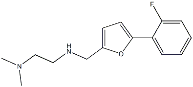 N1-((5-(2-FLUOROPHENYL)-2-FURYL)METHYL)-N2,N2-DIMETHYLETHANE-1,2-DIAMINE Struktur