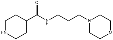 N-(3-MORPHOLIN-4-YLPROPYL)PIPERIDINE-4-CARBOXAMIDE Struktur