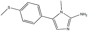 1-METHYL-5-[4-(METHYLTHIO)PHENYL]-1H-IMIDAZOL-2-AMINE Struktur