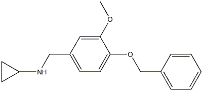 (1S)CYCLOPROPYL[3-METHOXY-4-(PHENYLMETHOXY)PHENYL]METHYLAMINE Struktur