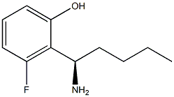 2-((1R)-1-AMINOPENTYL)-3-FLUOROPHENOL Struktur