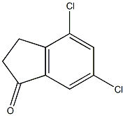 4,6-DICHLORO-1-INDANONE Struktur