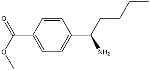 METHYL 4-((1R)-1-AMINOPENTYL)BENZOATE Struktur