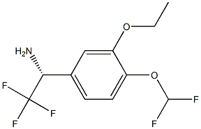 (1R)-1-[4-(DIFLUOROMETHOXY)-3-ETHOXYPHENYL]-2,2,2-TRIFLUOROETHYLAMINE Struktur